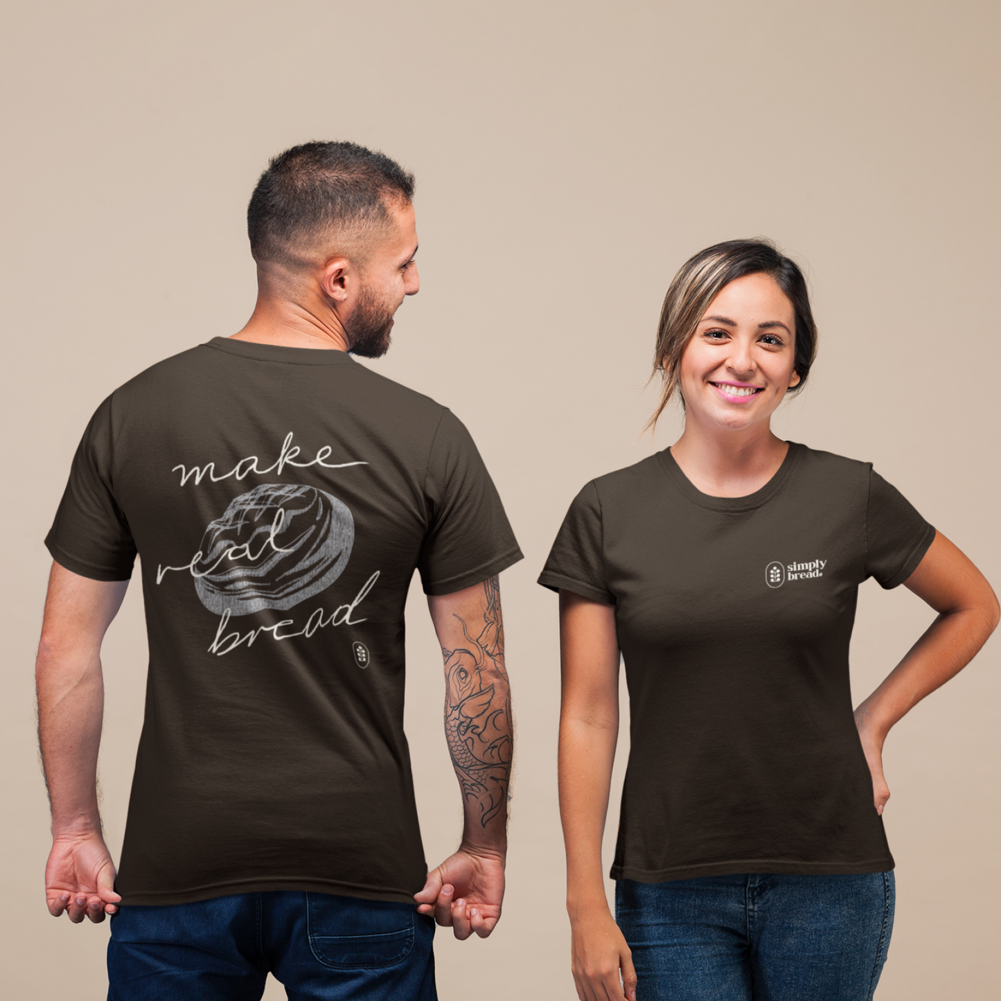 Simply Bread T-Shirt Brown | Make Real Bread