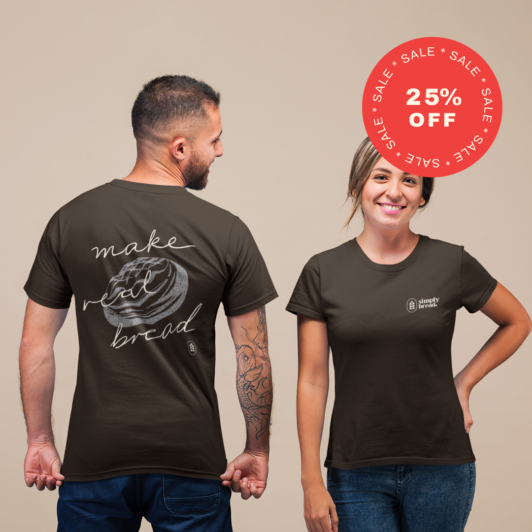 Simply Bread T-Shirt Brown | Make Real Bread