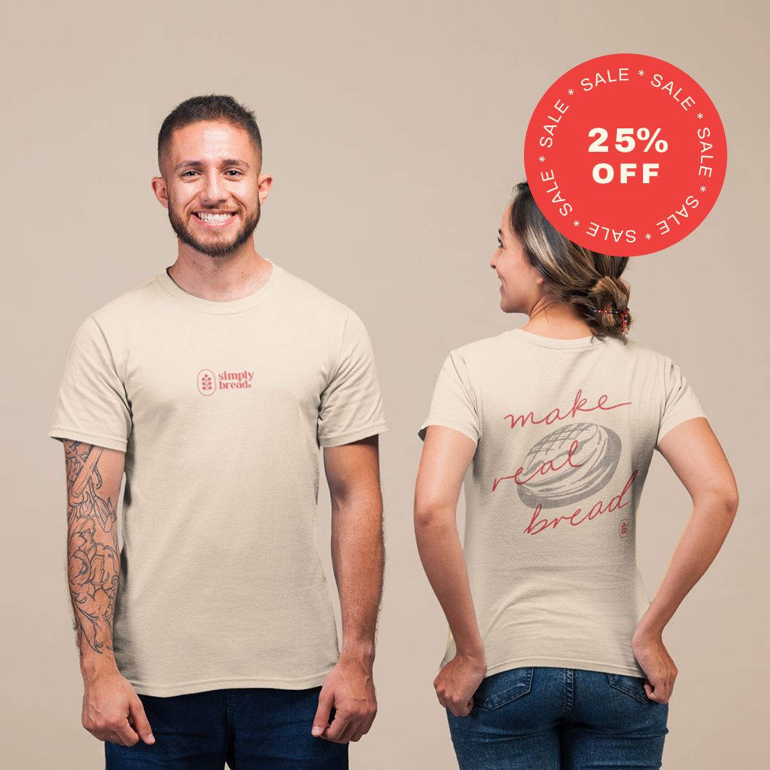 Simply Bread T-Shirt Light | Make Real Bread