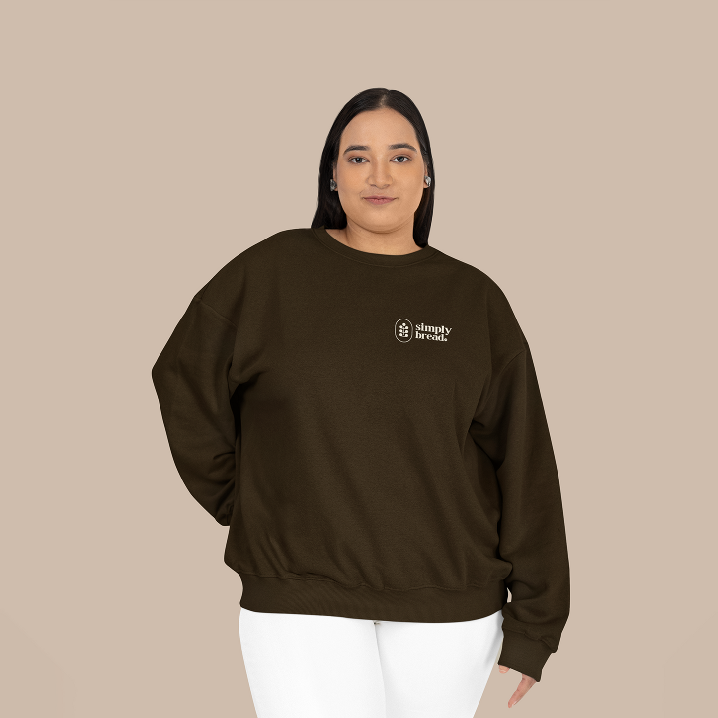 Simply Bread Crewneck Brown | Make Real Bread